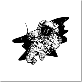 Astronaut Reaching out Posters and Art